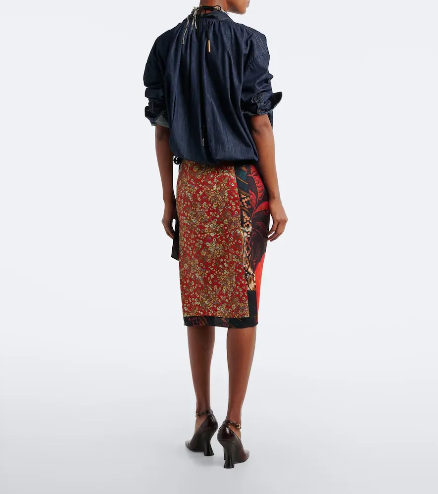 Dries Van Noten Printed silk wrap skirt | Thumbnail 6 Dries Van Noten Printed silk wrap skirt | Thumbnail 6