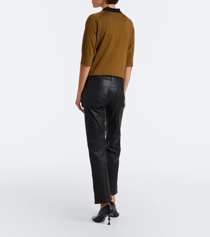 Frame Cigarette leather slim pants | Thumbnail 3