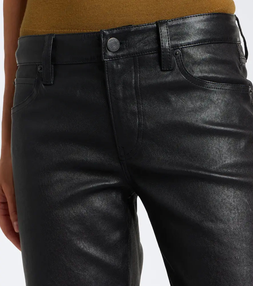 Frame Cigarette leather slim pants | Thumbnail 6