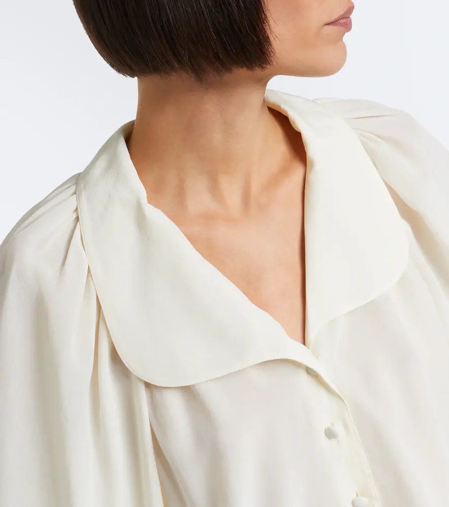 Frame Gala silk georgette blouse | Thumbnail 5 Frame Gala silk georgette blouse | Thumbnail 5