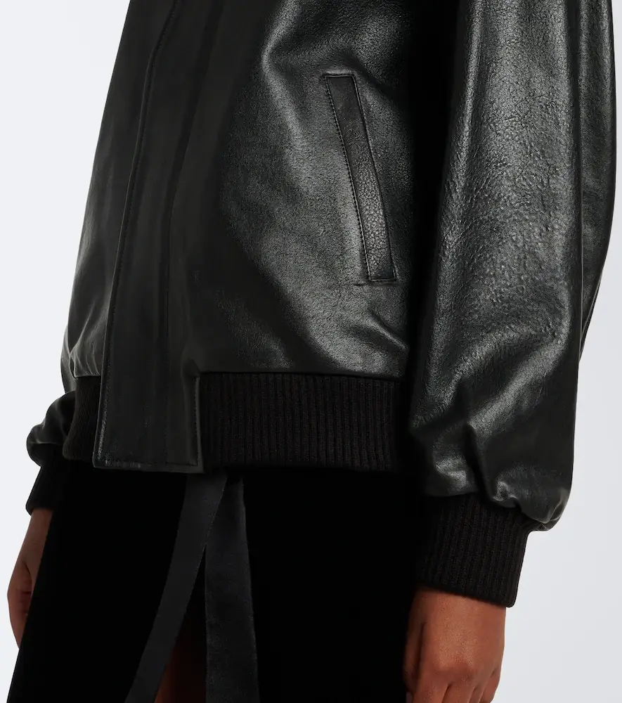 Nour Hammour Toyen leather blouson jacket | Thumbnail 4 Nour Hammour Toyen leather blouson jacket | Thumbnail 4