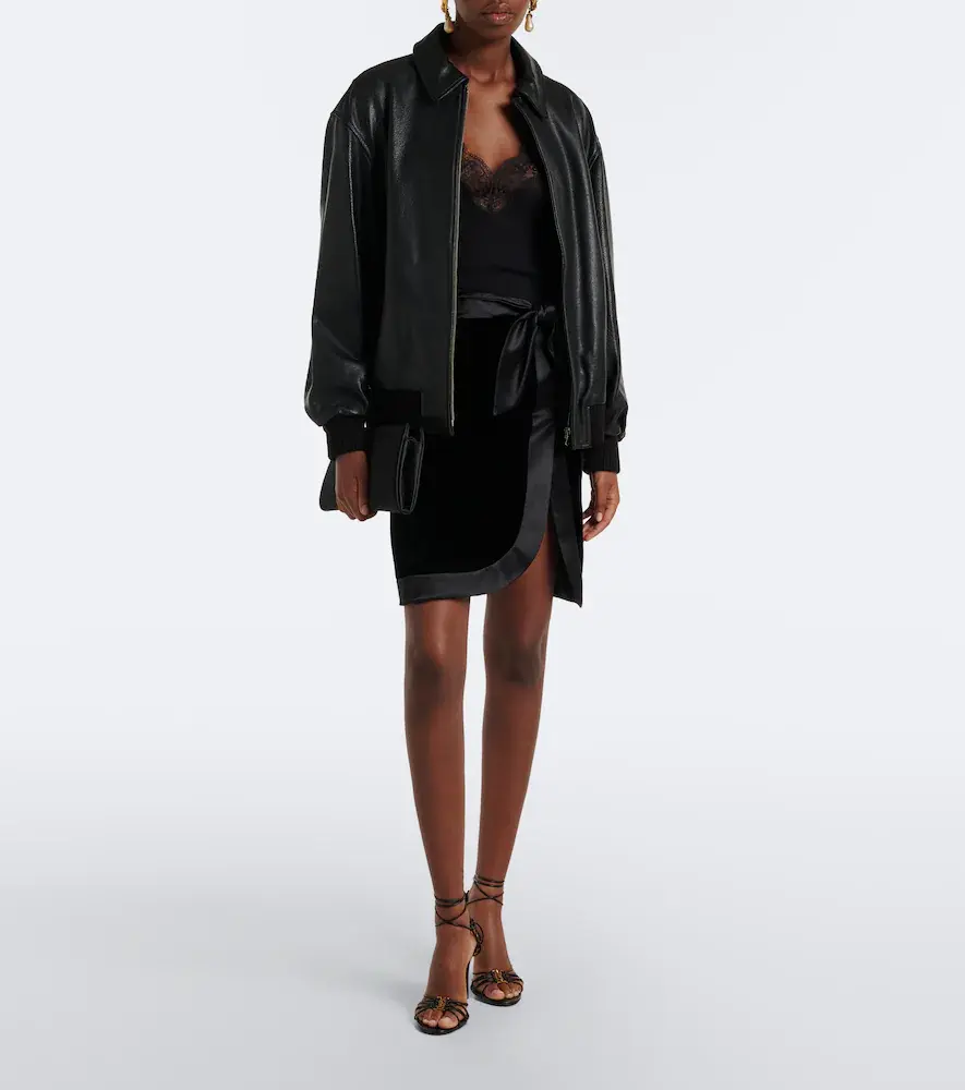 Nour Hammour Toyen leather blouson jacket | Thumbnail 6 Nour Hammour Toyen leather blouson jacket | Thumbnail 6