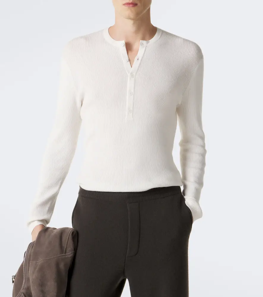 Lisa Yang Falk cotton and cashmere Henley shirt | Thumbnail 2 Lisa Yang Falk cotton and cashmere Henley shirt | Thumbnail 2
