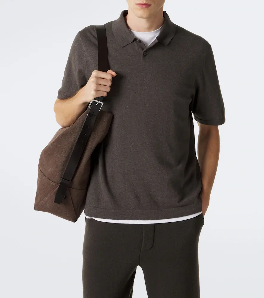 Lisa Yang Keir cotton and cashmere polo shirt | Thumbnail 2
