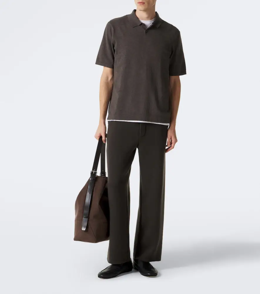 Lisa Yang Keir cotton and cashmere polo shirt | Thumbnail 5