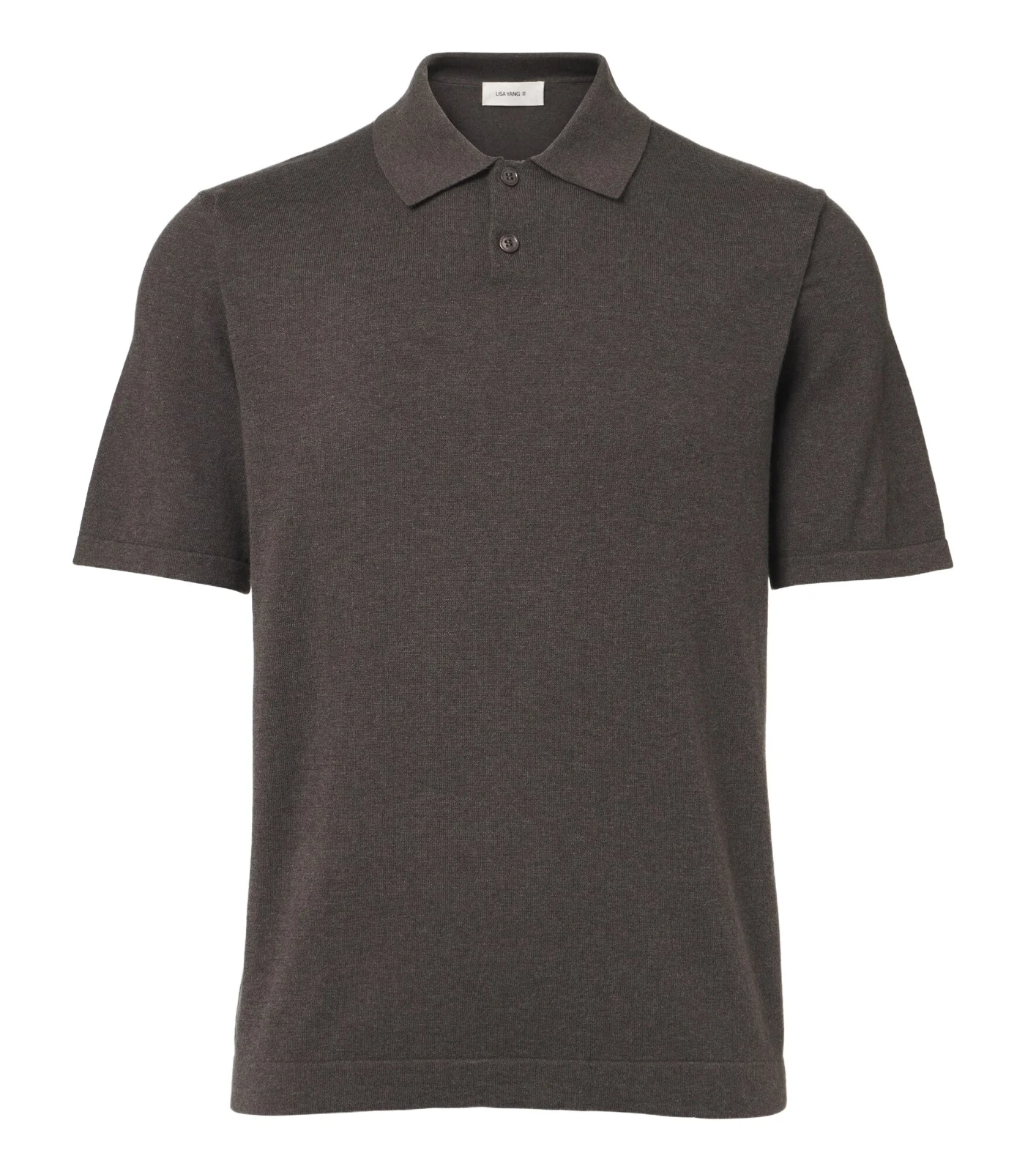 Lisa Yang Keir cotton and cashmere polo shirt