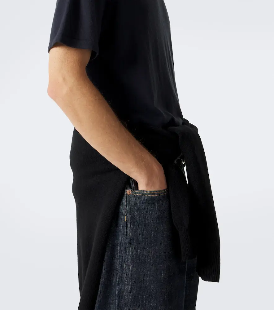Lisa Yang Keir cotton and cashmere polo shirt | Thumbnail 5