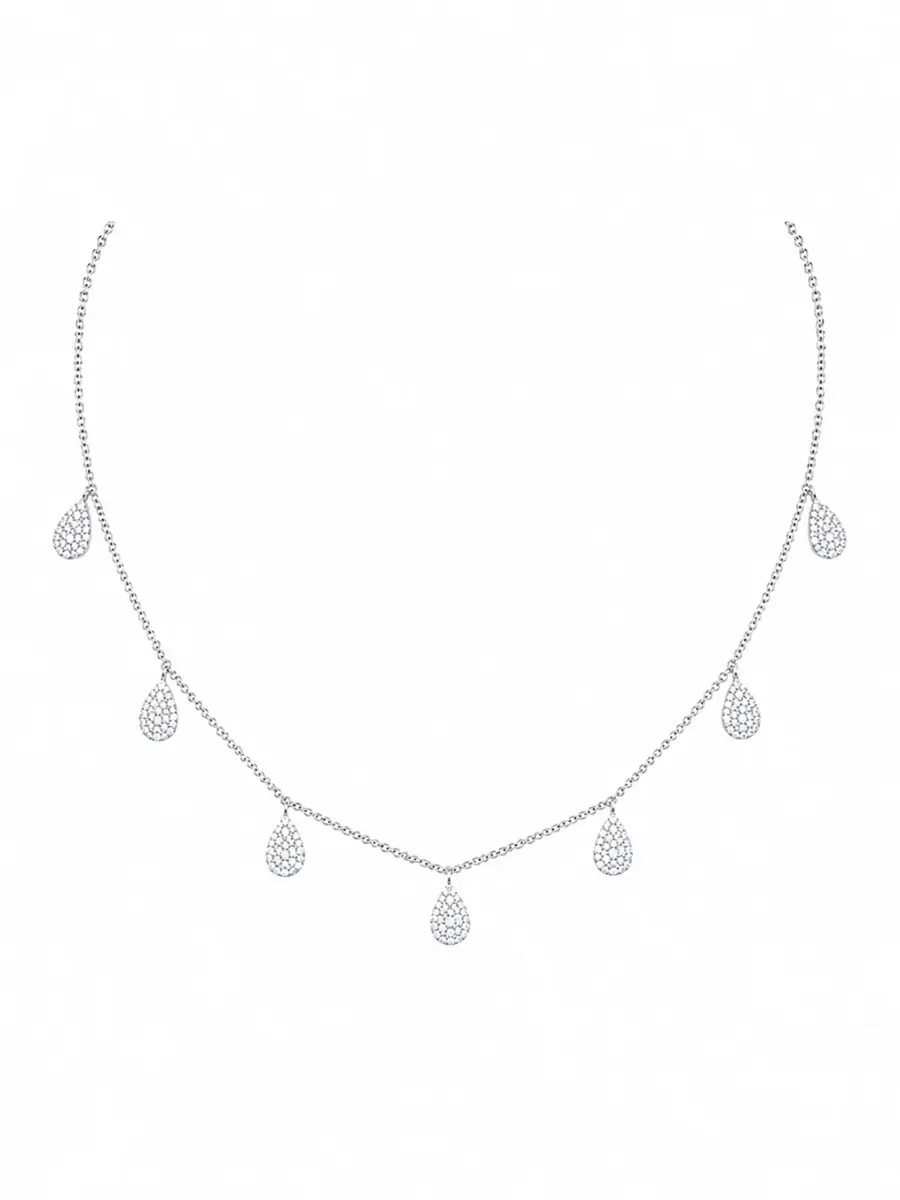 Wish Fine Jewelry 2.30ct Diamond 18K Gold Pave Pear Necklace | Thumbnail 2 Wish Fine Jewelry 2.30ct Diamond 18K Gold Pave Pear Necklace | Thumbnail 2