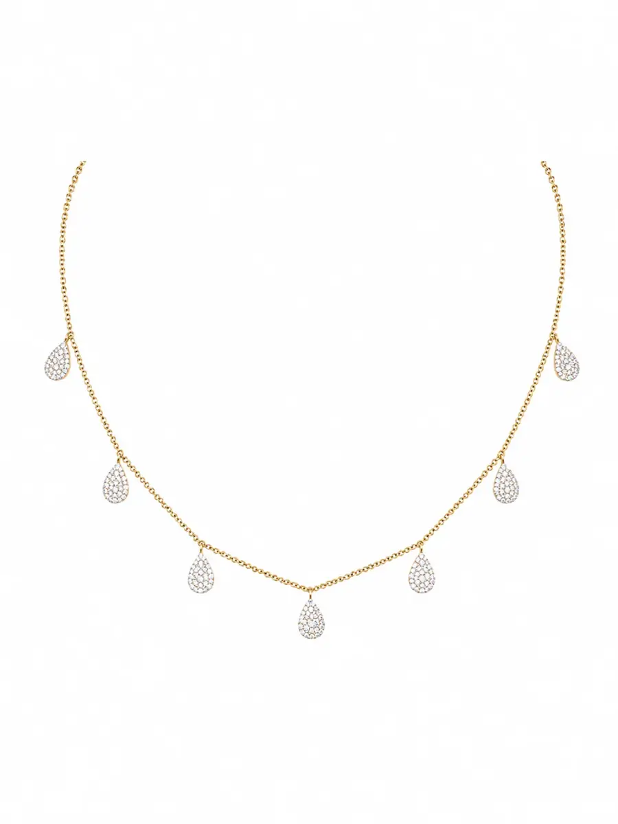 Wish Fine Jewelry 2.30ct Diamond 18K Gold Pave Pear Necklace | Thumbnail 2 Wish Fine Jewelry 2.30ct Diamond 18K Gold Pave Pear Necklace | Thumbnail 2