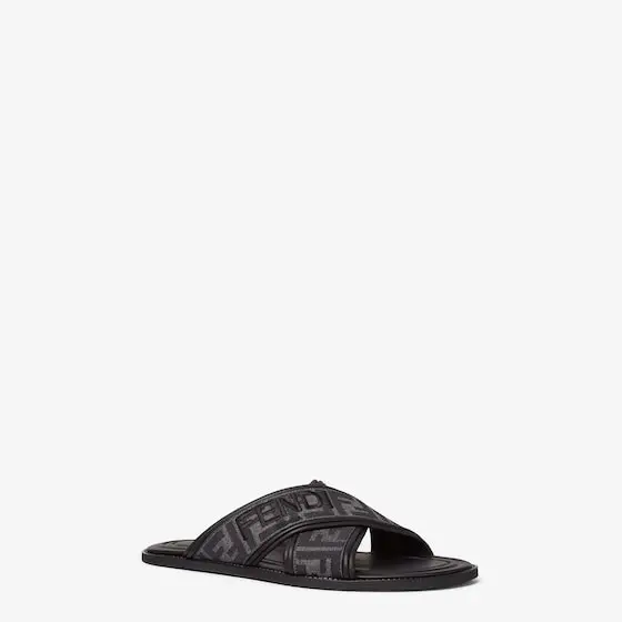 Fendi FF Jacquard Fabric Slides | Thumbnail 2