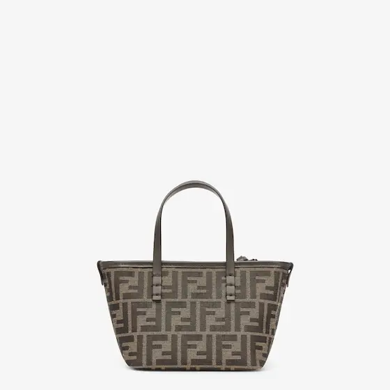 Fendi Mini shopping bag made of jacquard fabric with an iconic | Thumbnail 3 Fendi Mini shopping bag made of jacquard fabric with an iconic | Thumbnail 3