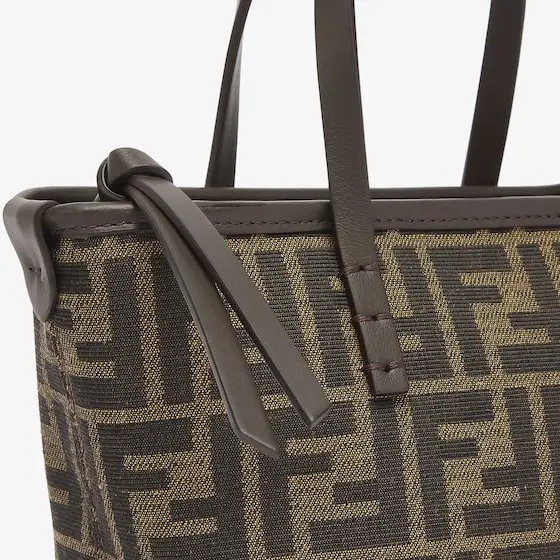 Fendi Mini shopping bag made of jacquard fabric with an iconic | Thumbnail 5 Fendi Mini shopping bag made of jacquard fabric with an iconic | Thumbnail 5