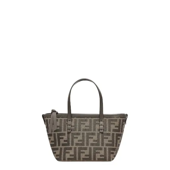Fendi Mini shopping bag made of jacquard fabric with an iconic | Image 1 Fendi Mini shopping bag made of jacquard fabric with an iconic | Image 1