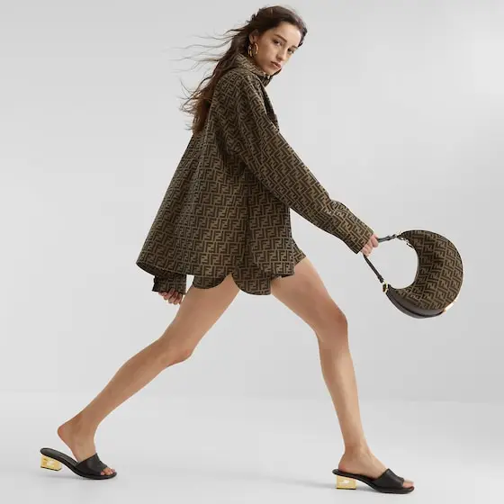 Fendi Fendigraphy Small FF Jacquard Fabric Bag | Thumbnail 7 Fendi Fendigraphy Small FF Jacquard Fabric Bag | Thumbnail 7