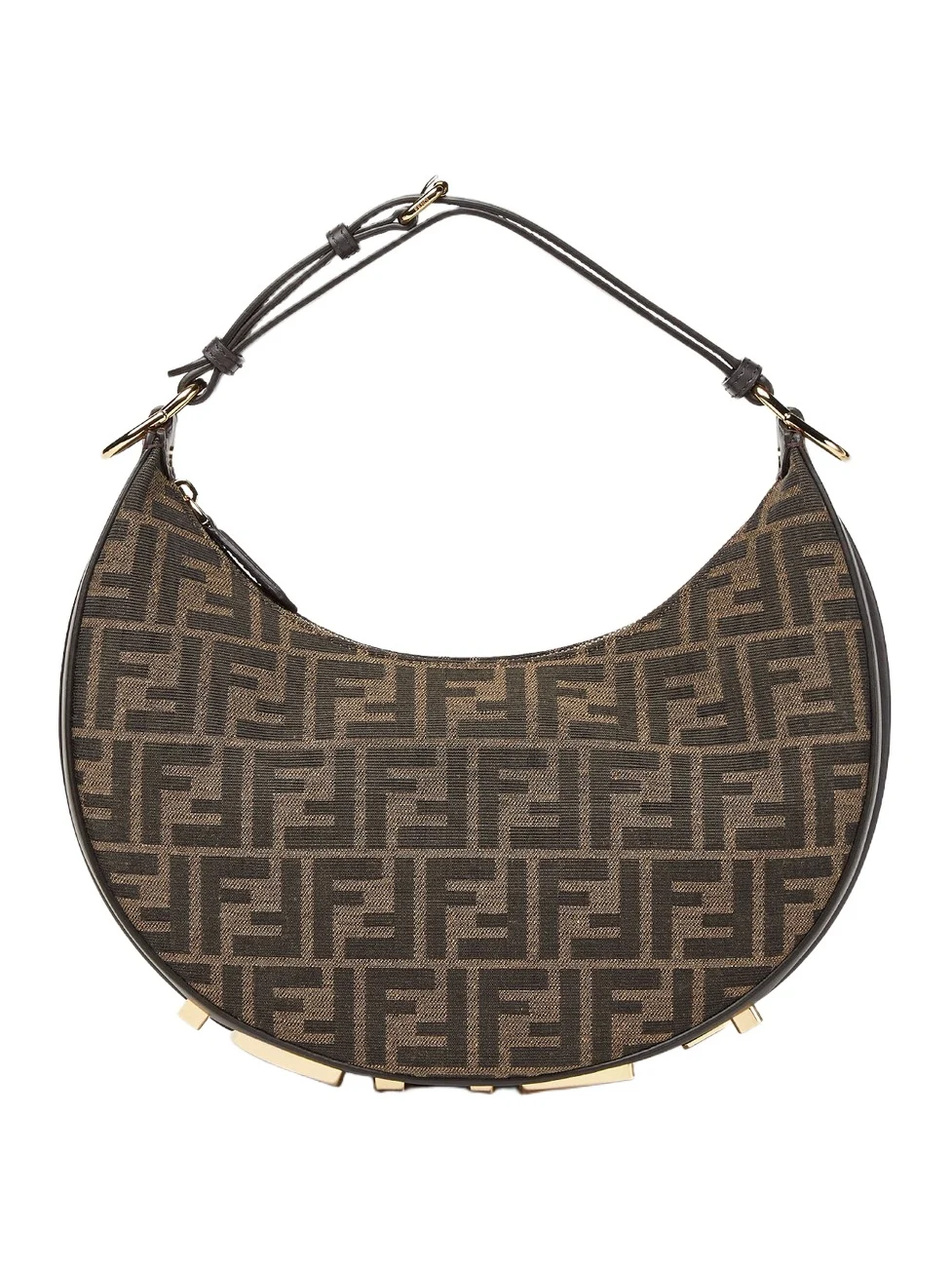 Fendigraphy Small FF Jacquard Fabric Bag Fendigraphy Small FF Jacquard Fabric Bag