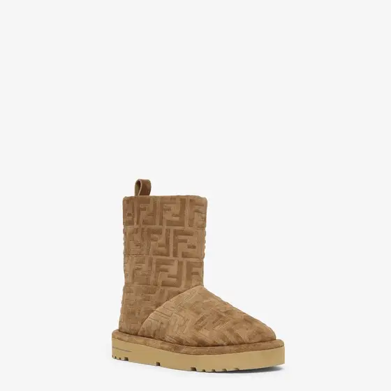 Fendi Apres Chic FF Chamois Low Boots | Thumbnail 2 Fendi Apres Chic FF Chamois Low Boots | Thumbnail 2