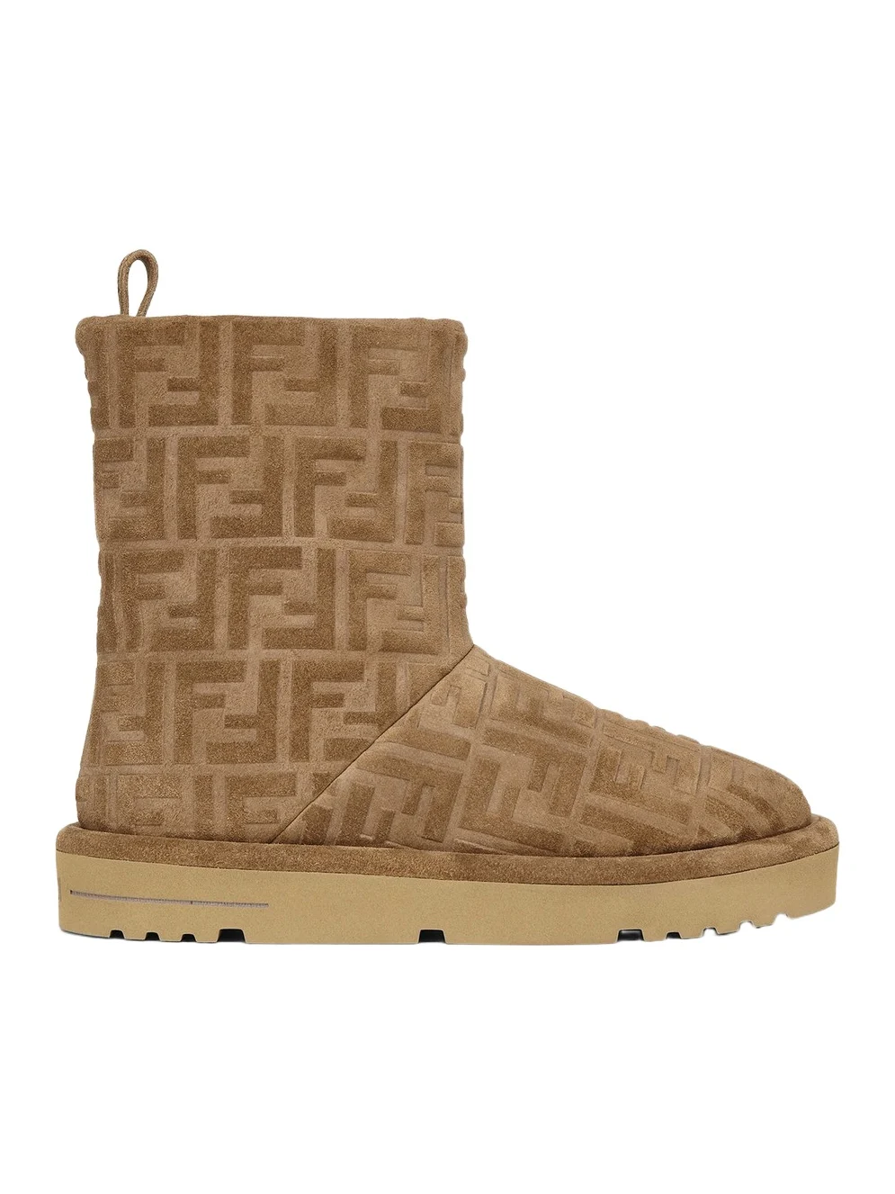 Fendi Apres Chic FF Chamois Low Boots