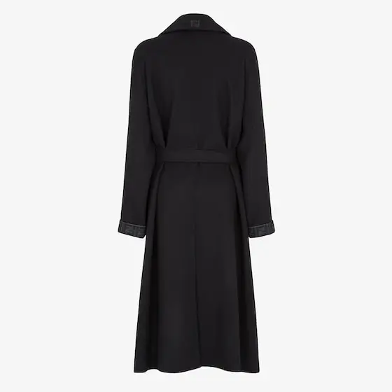 Fendi Midi coat with a large lapel collar and matching belt at | Thumbnail 2 Fendi Midi coat with a large lapel collar and matching belt at | Thumbnail 2