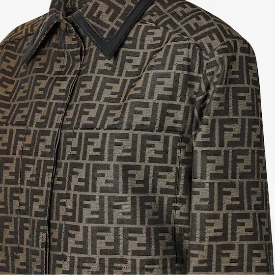 Fendi Straight-cut single-breasted jacket with shirt collar | Thumbnail 3 Fendi Straight-cut single-breasted jacket with shirt collar | Thumbnail 3