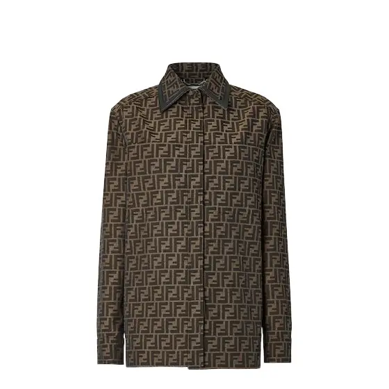 Fendi Straight-cut single-breasted jacket with shirt collar | Image 1 Fendi Straight-cut single-breasted jacket with shirt collar | Image 1