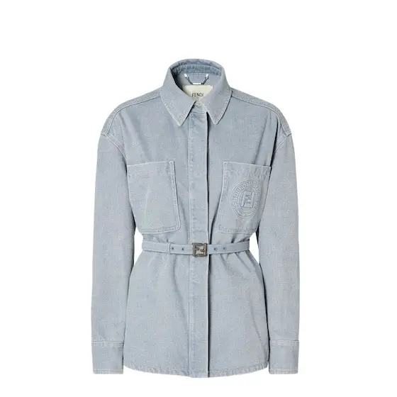 Fendi Single-breasted Go-To Jacket with shirt collar and low-cut | Image 1 Fendi Single-breasted Go-To Jacket with shirt collar and low-cut | Image 1