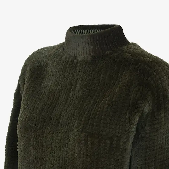 Fendi Polo neck jumper with long raglan sleeves | Thumbnail 3