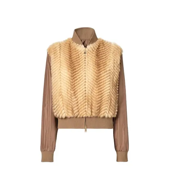 Fendi Bomber jacket with rib-knit collar and edges | Image 1 Fendi Bomber jacket with rib-knit collar and edges | Image 1