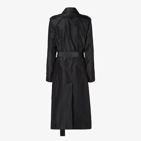 Fendi Long trench coat with shirt collar and long sleeves | Thumbnail 2
