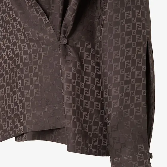 Fendi Silk FF Jacquard Shirt | Thumbnail 3 Fendi Silk FF Jacquard Shirt | Thumbnail 3