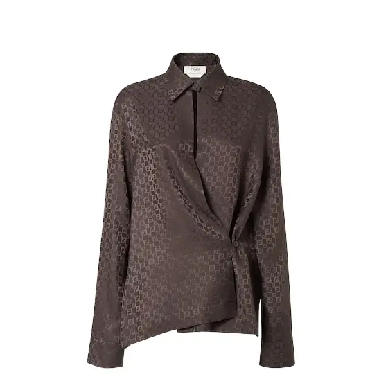 Fendi Silk FF Jacquard Shirt