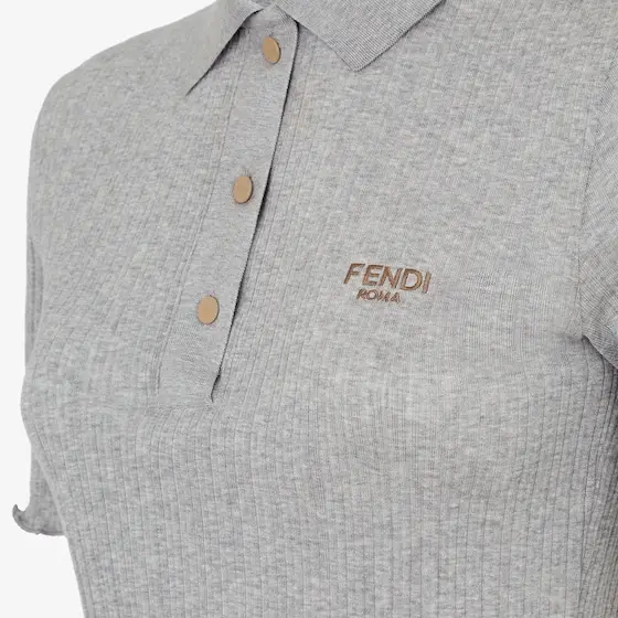 Fendi Jersey Polo Shirt | Thumbnail 3 Fendi Jersey Polo Shirt | Thumbnail 3