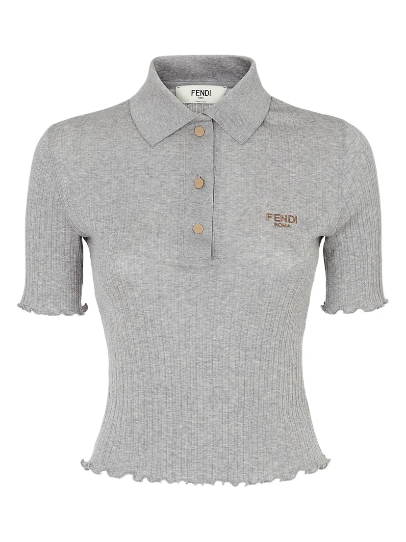 Fendi Jersey Polo Shirt