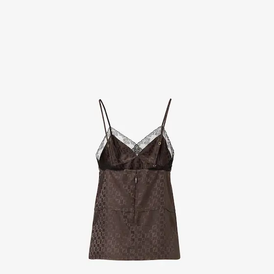 Fendi Jacquard FF Silk Top | Thumbnail 2 Fendi Jacquard FF Silk Top | Thumbnail 2