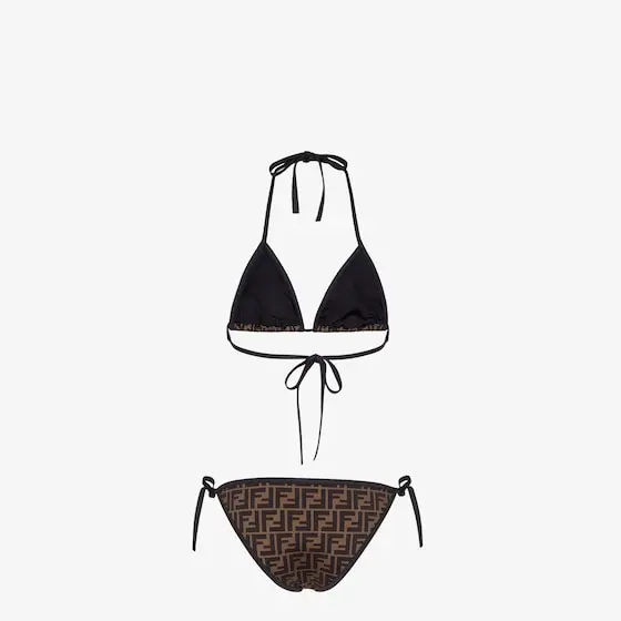 Fendi Two-piece swimsuit with triangle top and briefs with side | Thumbnail 2 Fendi Two-piece swimsuit with triangle top and briefs with side | Thumbnail 2