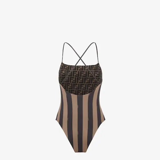 Fendi Reversible one-piece swimsuit with a straight neckline | Thumbnail 2 Fendi Reversible one-piece swimsuit with a straight neckline | Thumbnail 2