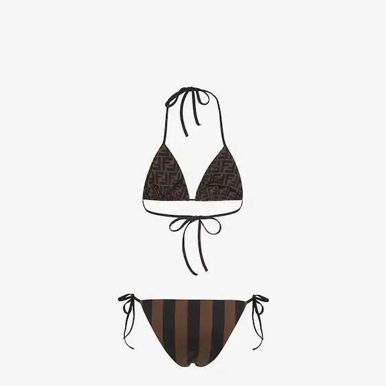 Fendi Reversible two-piece swimsuit with triangle bra and briefs | Thumbnail 2