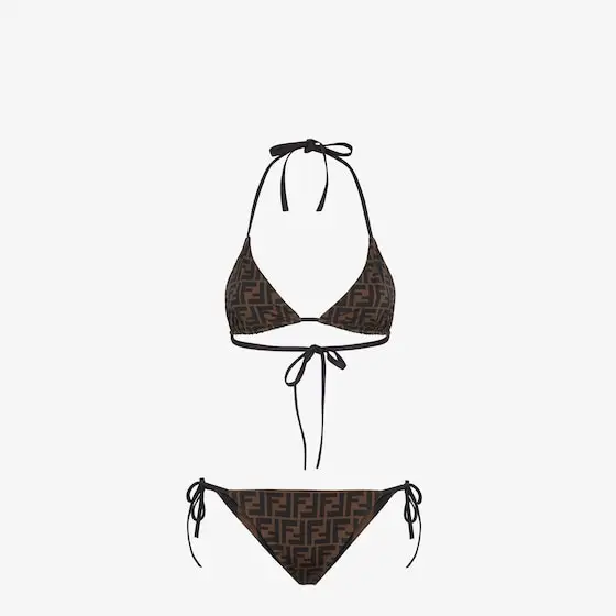 Fendi Reversible two-piece swimsuit with triangle bra and briefs | Thumbnail 5