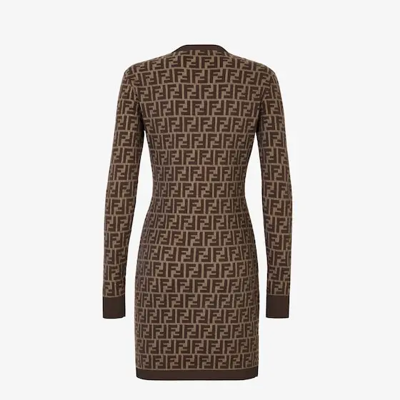 Fendi FF Cotton Short Dress | Thumbnail 2 Fendi FF Cotton Short Dress | Thumbnail 2