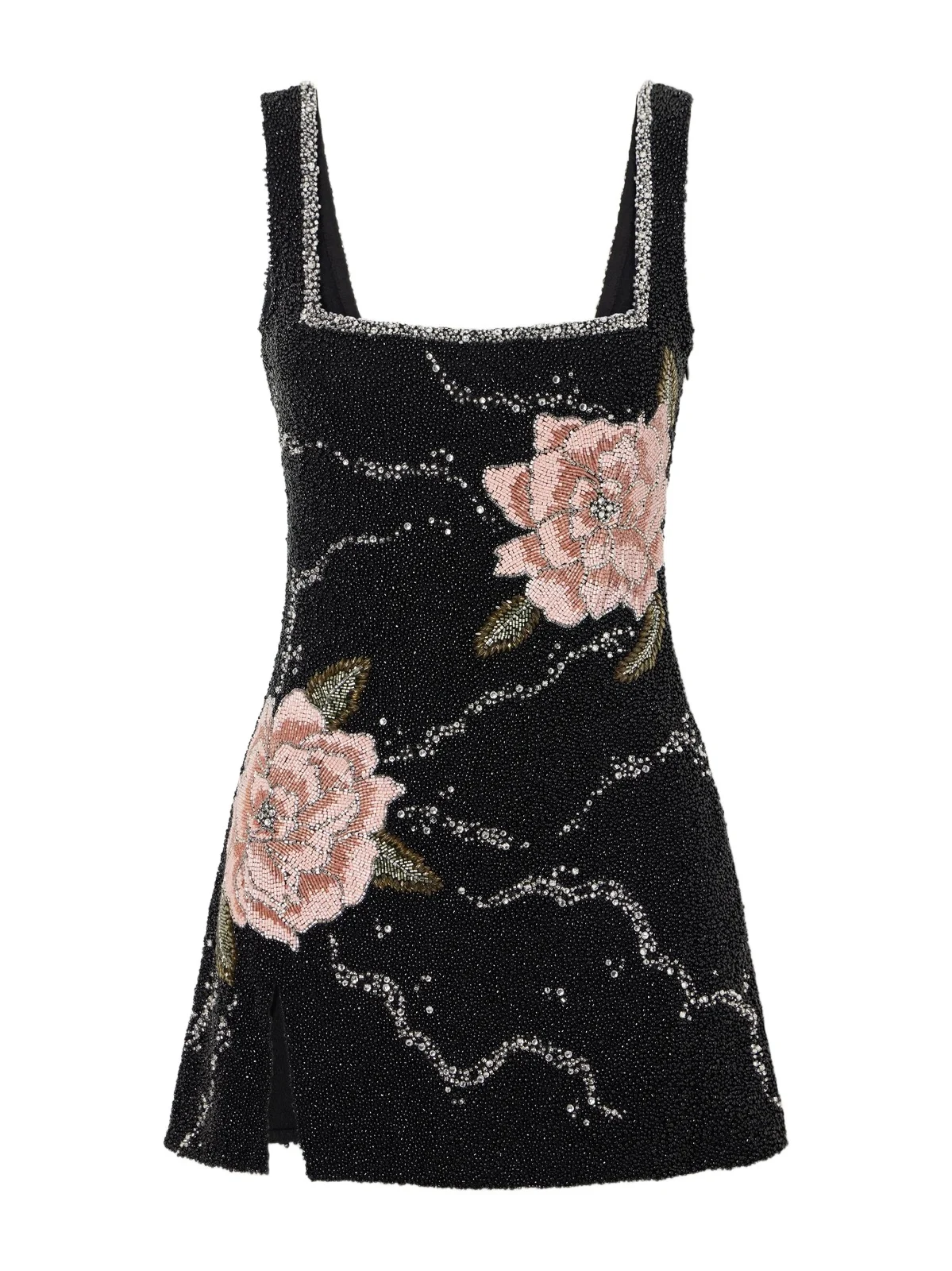 Peony Embellished Stretch-mesh Mini Dress Peony Embellished Stretch-mesh Mini Dress
