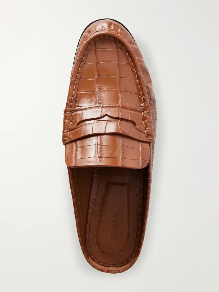 Simkhai Dean Croc-effect Leather Slip-ons | Thumbnail 6 Simkhai Dean Croc-effect Leather Slip-ons | Thumbnail 6