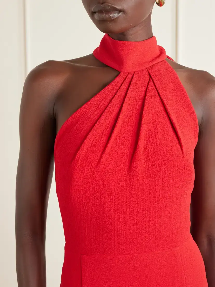 Rebecca Vallance Raziel Bow-detailed Crepe Gown | Thumbnail 4
