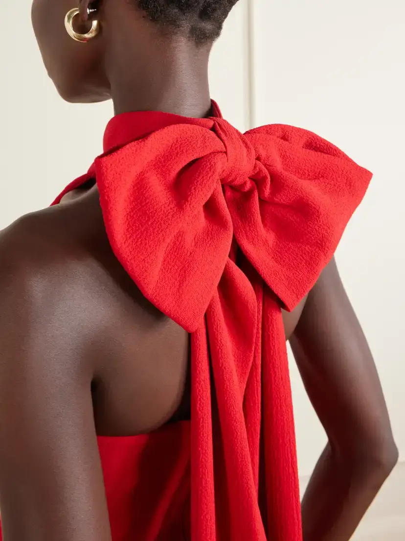 Rebecca Vallance Raziel Bow-detailed Crepe Gown | Thumbnail 5