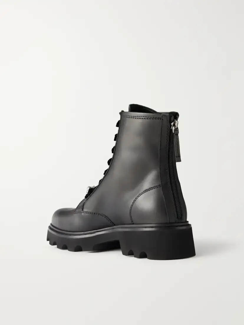 Roger Vivier Viv Rangers 20 Crystal-embellished Leather Ankle Boots | Thumbnail 3 Roger Vivier Viv Rangers 20 Crystal-embellished Leather Ankle Boots | Thumbnail 3