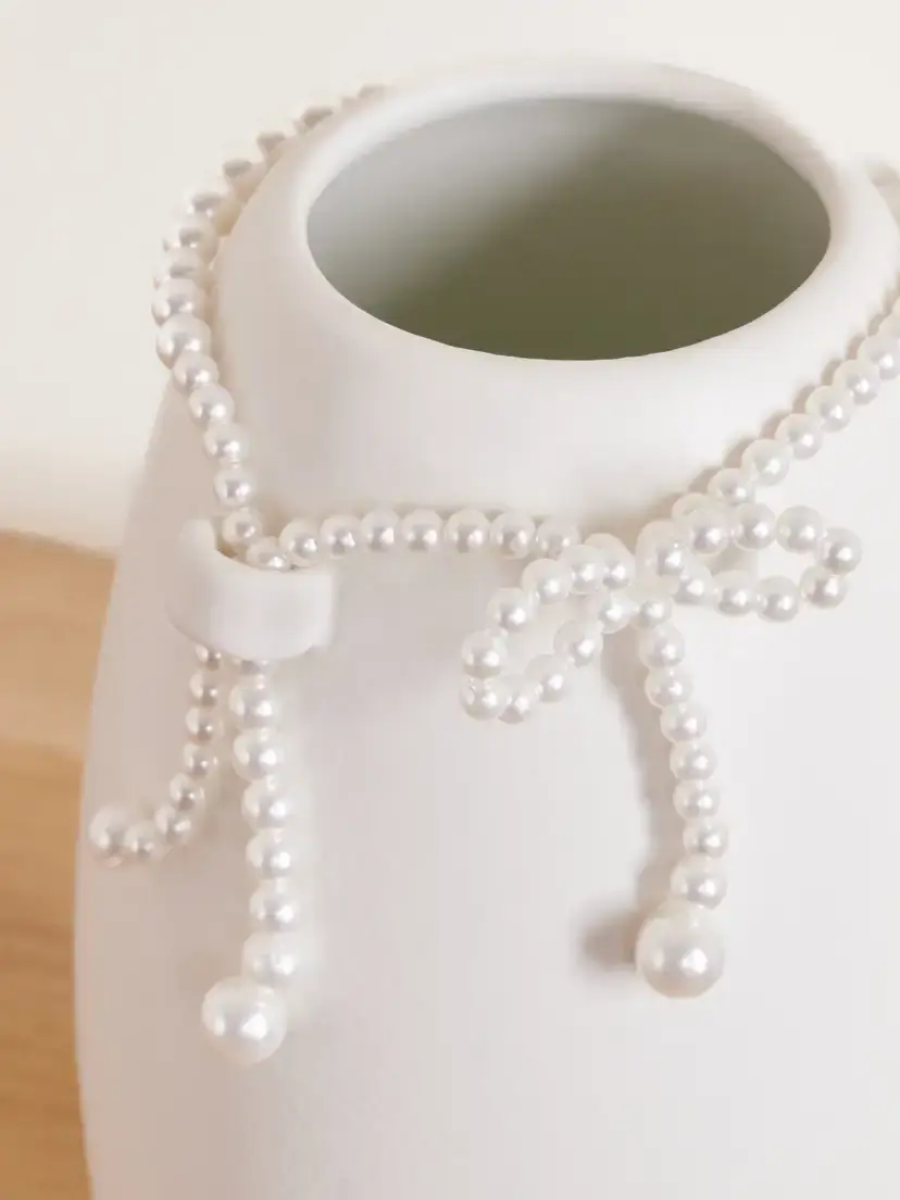 Completedworks Pearl-effect Bead-embellished Ceramic Vase | Thumbnail 3 Completedworks Pearl-effect Bead-embellished Ceramic Vase | Thumbnail 3