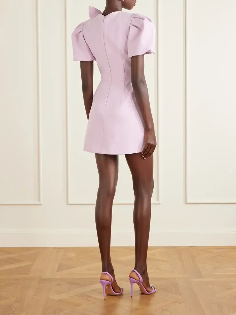 Rebecca Vallance Yolanda Bow-detail Crepe Mini Dress | Thumbnail 3 Rebecca Vallance Yolanda Bow-detail Crepe Mini Dress | Thumbnail 3
