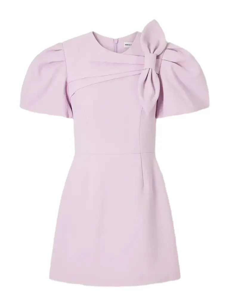 Rebecca Vallance Yolanda Bow-detail Crepe Mini Dress | Image 1 Rebecca Vallance Yolanda Bow-detail Crepe Mini Dress | Image 1