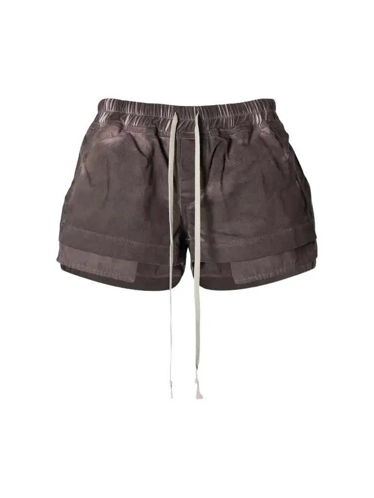 Rick Owens Fog Distressed Denim Shorts | Image 1 Rick Owens Fog Distressed Denim Shorts | Image 1