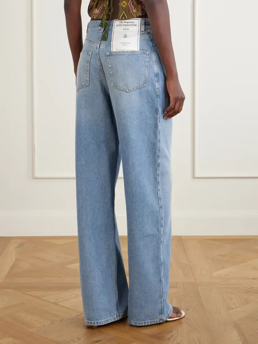 Erdem Mid-rise Wide-leg Jeans | Thumbnail 4 Erdem Mid-rise Wide-leg Jeans | Thumbnail 4