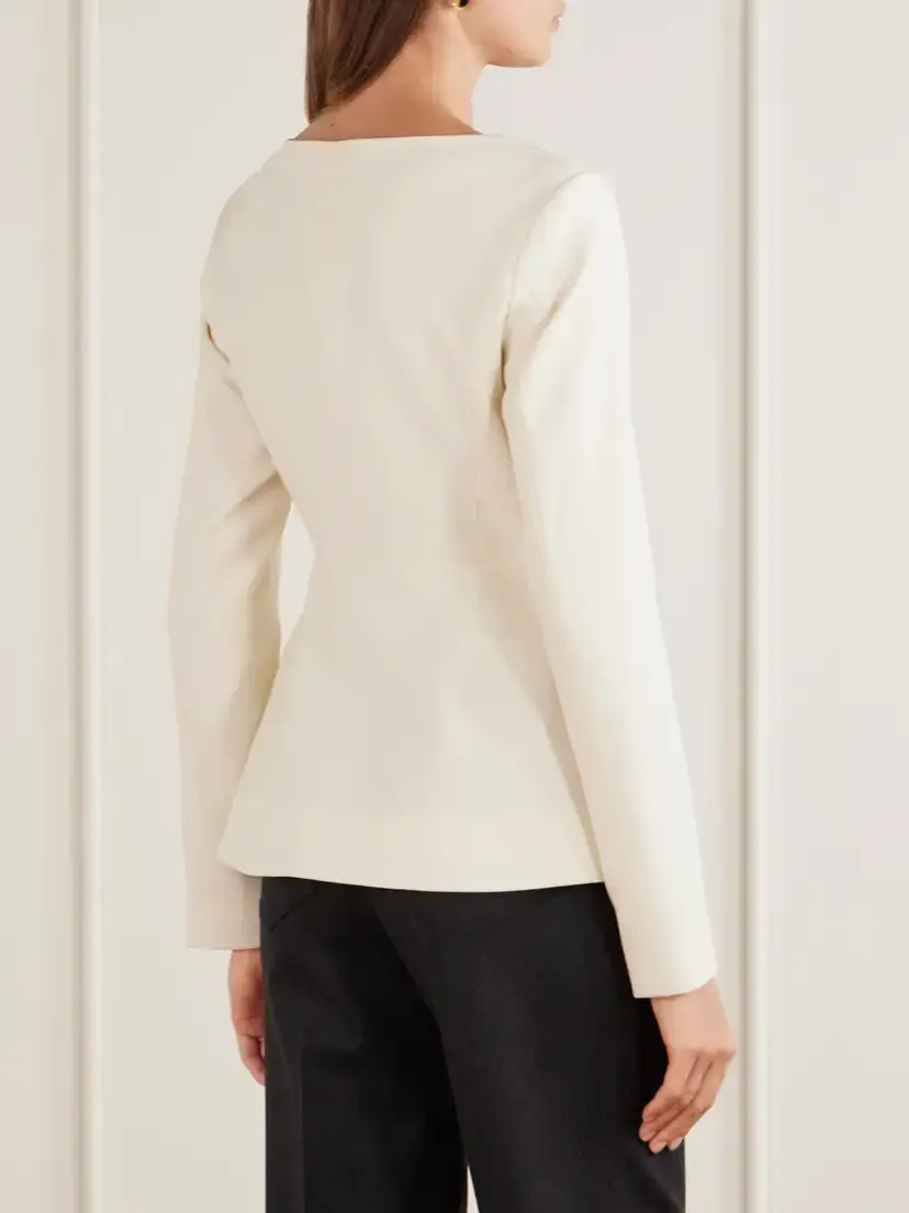 LIBEROWE Charlotte Wool-crepe Blouse | Thumbnail 3