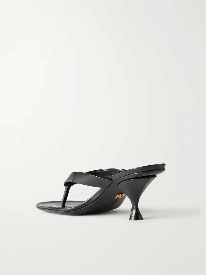 Dolce & Gabbana Logo-detailed Patent-leather Thong Sandals | Thumbnail 3 Dolce & Gabbana Logo-detailed Patent-leather Thong Sandals | Thumbnail 3